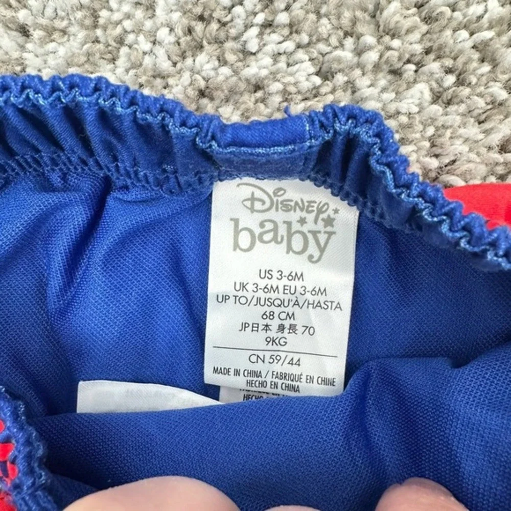 Disney Baby Mickey Mouse Pooh Lion King Outfit Set 0-3 Month Swimsuit Hat Bundle